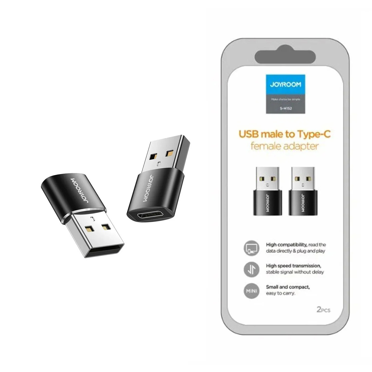 joyroom-s-h152-usb-male-to-type-c-female-adapter-2pcs-black
