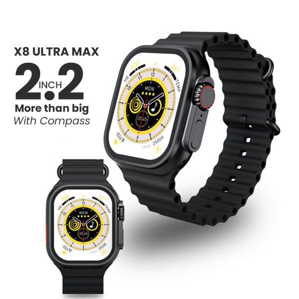 22-inch-x8-ultra-max-with-compass-smart-watch-series-8-nfc-always-on-display-wireless-charging-black