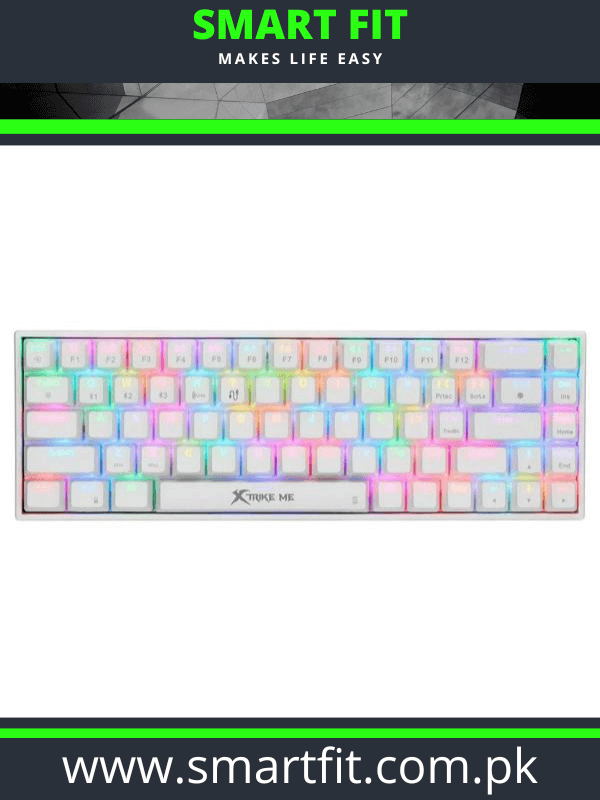 xtrike-me-gk-995w-wh-68-keys-wireless-24g-bt52-tri-mode-gaming-mechanical-keyboard-white