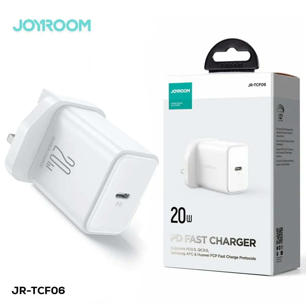 joyroom-jr-tcf06-flash-series-pd-20w-single-port-charger-white-uk-pin