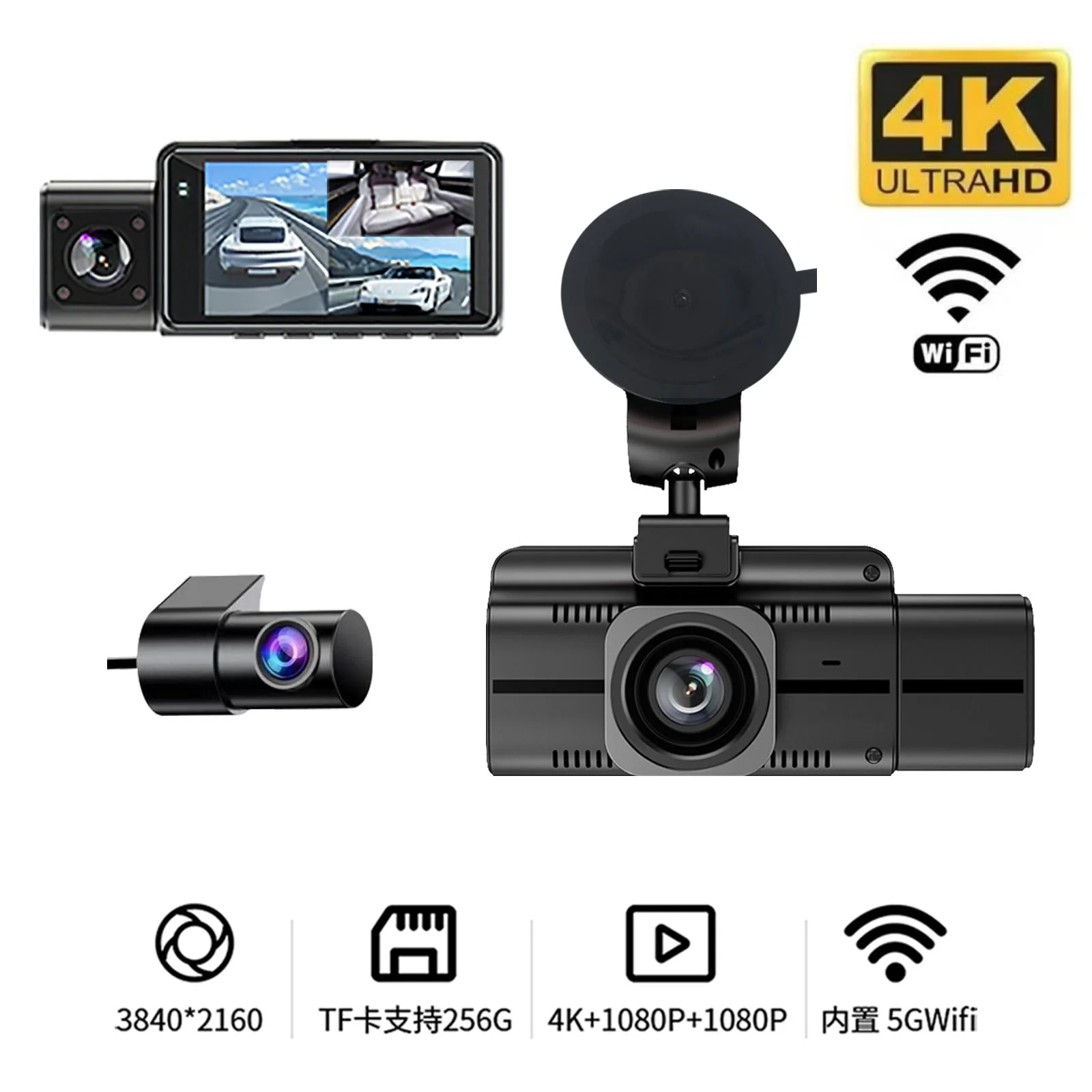 f6-3-channels-wifi-4k-ultra-hd-dash-cam-5g-wifi6-with-gps-compatibility
